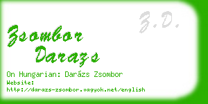 zsombor darazs business card